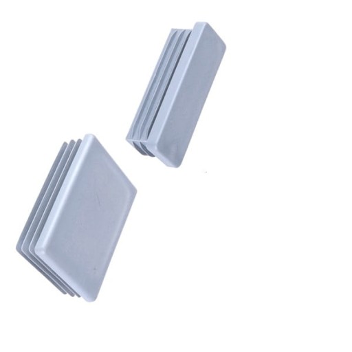 Plastová plochá čiapočka, šedá 30x20x1-3mm
