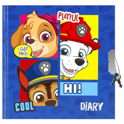 Zápisník Paw Patrol pre chlapca s visiacim zámkom