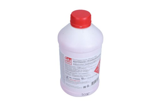172005/FEB KVAPALINA RADIÁTOROV 1L ČERVENÁ KVALITA G12 READY-MIX G12 -35°C / G