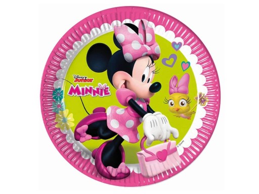 Minnie Mouse papierové taniere 23 cm 8 ks.