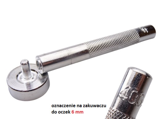 Krimpovačka a lis na kožu na očká 6 mm