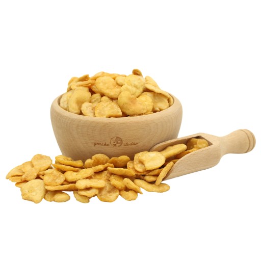 Pražená SLANÁ fazuľka, chrumkavý snack, 200 g