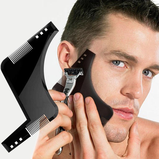 HREBEŇOVÁ ŠABLÓNA PRE STYLING brady a fúzov