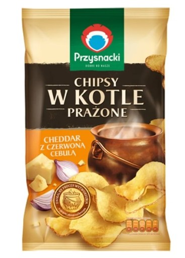Przysnacki Cheddar chips s červenou cibuľou 125 g