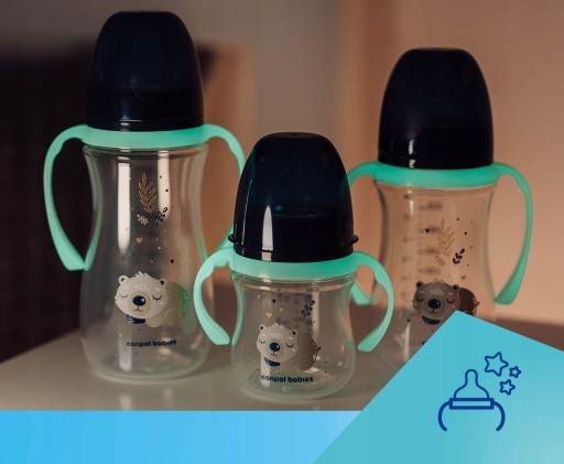 CANPOL ANTIKOLICKÁ FĽAŠA S OSVETLOVACÍMI RÚČKAMI KOALA 3m+ 240ml