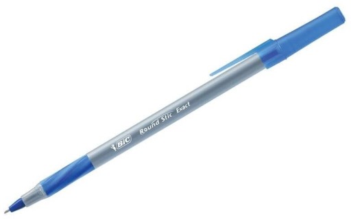 Bic okrúhle pero Stic Exact 0,8 mm modré x 10