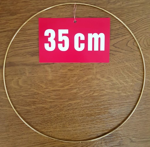 ZLATÝ prsteň/ráfik pre lapače snov a makramé 35 cm