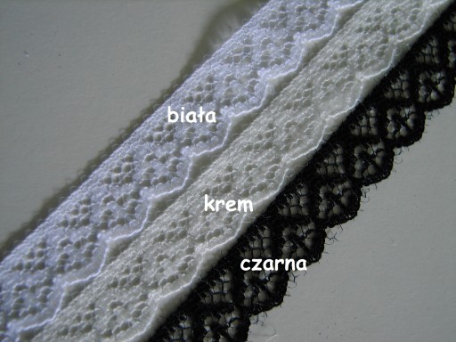 ČIPKA 100% polyester krémová, šírka 1,2 cm/1 m