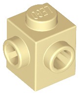 LEGO Brick Mod 1x1 Tan 6175968 26604 - 12 ks