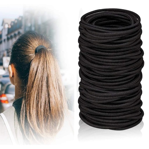 BLACK SILNÉ TENKÉ VLASOVÉ GUMIČKY SET 18