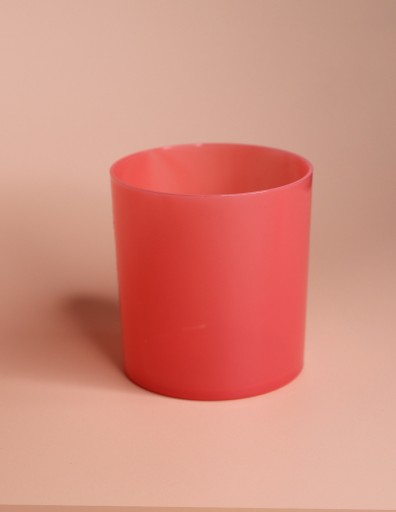 Nádoba, pohár, PC dóza na nalievanie sviečok, 280 ml, ružová ROSA - 1 ks.