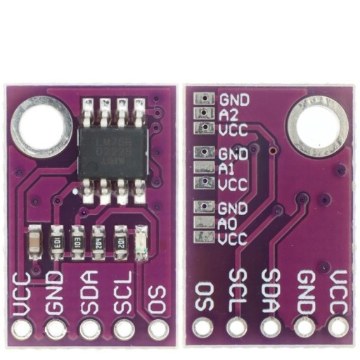 Digitálny snímač teploty LM75A I2C pre ARDUINO ESP STM