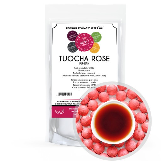 Lisovaný čaj červený PU ERH TUOCHA RUŽA 100g puerh