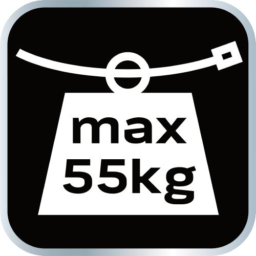 Sťahovacie pásky 7,6 x 500 mm, 75 ks, čierne