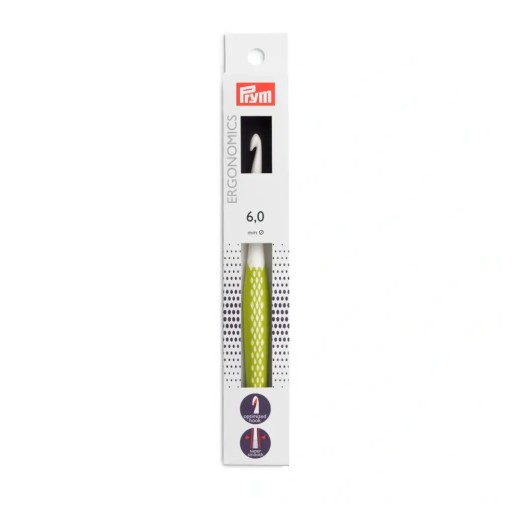 Háčik Prym Ergonomics 6 mm x 17 cm zelený