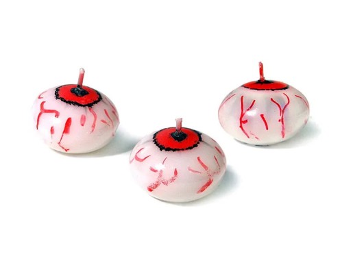 Plávajúca sviečka BLOOD EYE na HALLOWEEN disk