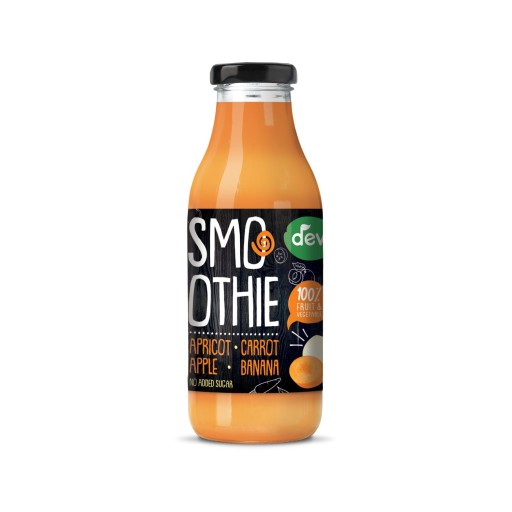DEVA Smoothie jablko banán marhuľa mrkva, 3x300ml