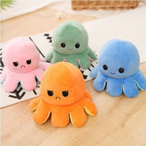 Octopus Octopussy maskot emócie