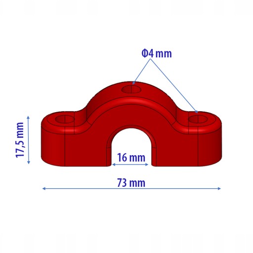 SUN - OMEGA NÁSTENNÁ KONEKTORA PRE 16 mm LANÁ IHRISKO - ZELENÁ