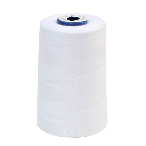 Biele nite pre overlocker Ariadna VIGA 120 5000m veľká cievka POLISH +OEKOTEX