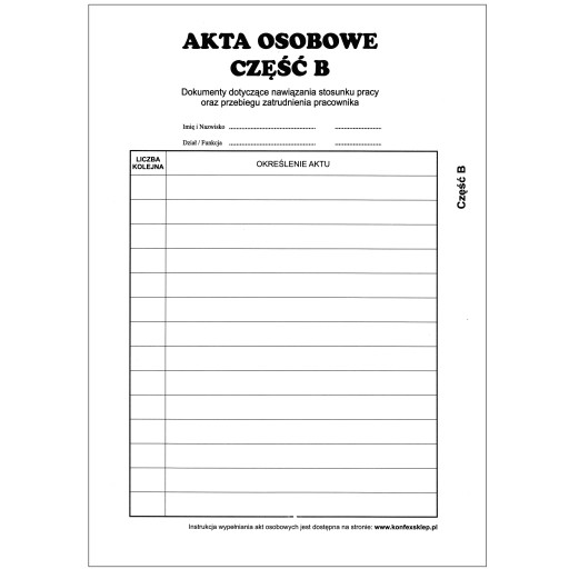 Zakladač na osobné spisy, dokumenty, priečinok Konfex T-01, modrý ABCDE