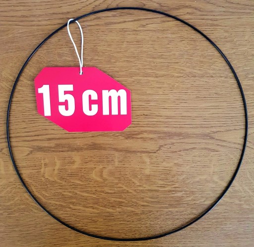 Prsteň lapač snov, ČIERNA, 15 cm
