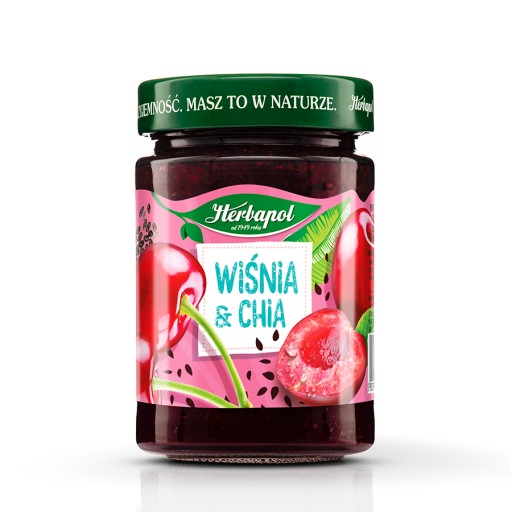 Herbapol Čerešňový a chia džem 280g