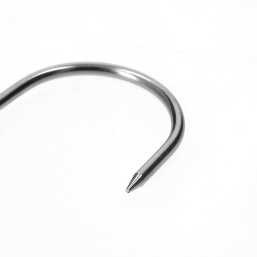 Údiarenské háky S - 100 mm, priemer 3 mm, 3 kusy