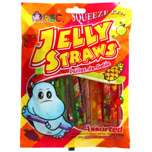 Jelly Straws Hippo ovocné želé 300g ABC