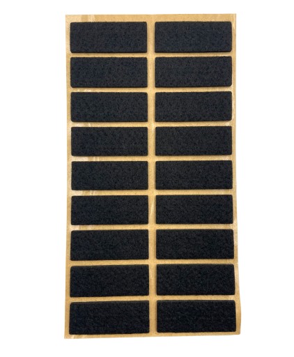 Samolepiace plstené podložky pod nábytok – ČIERNA 15x40mm