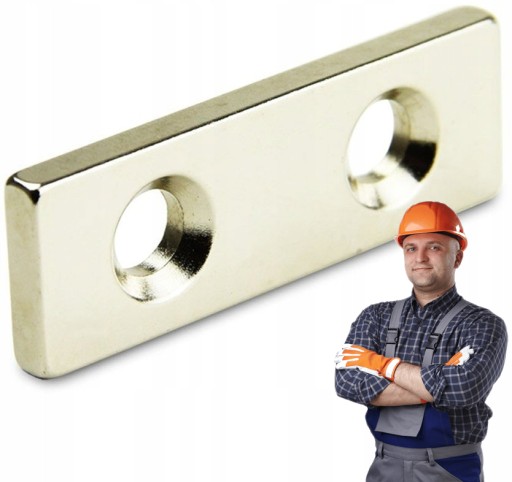 Silný magnet 40x10x5 mm na neodymovú skrutku