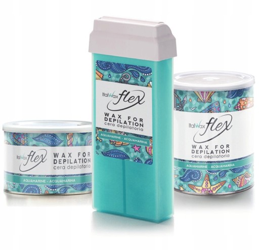 Vosková rolka ItalWax FLEX Aquamarine 100ml.