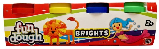 Sada hracieho cesta FUN DOUGH Bright rainbow 4x 55g