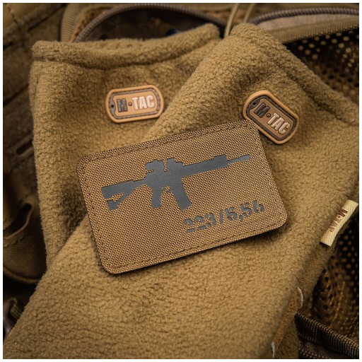 Nášivka na znak AR-15 223/5,56 laserom rezaný Coyote/Black M-Tac