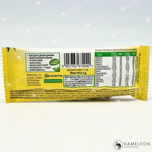 Yum Yum ANANÁSOVÉ LOLLY 10 ks. STARPHARMA VITAMÍNY A MINERÁLY bez cukru