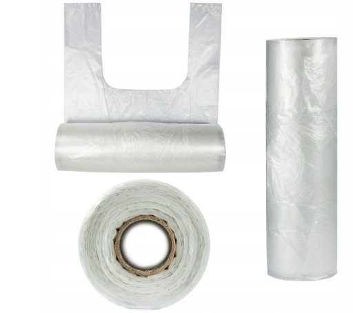C2C šmykľavá jednorazová fólia HDPE tašky ROLL 100ks Silná hrubá 5KG
