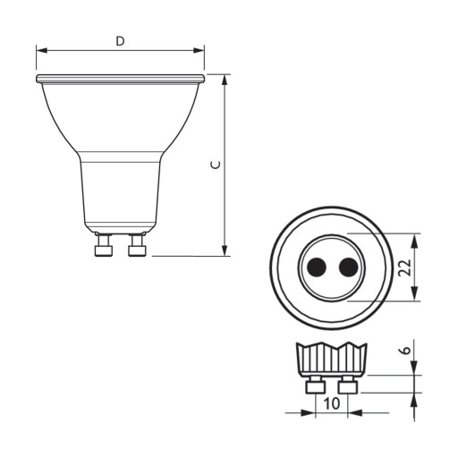 Philips CorePro LED bodová žiarovka 3,5-35W GU10 840 36 stupňov NEUTRÁLNA BIELA