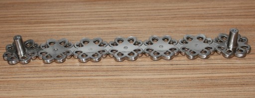 Prelamovaná nábytková úchytka zamak, nerez inox, 256 mm - U087 AMIX
