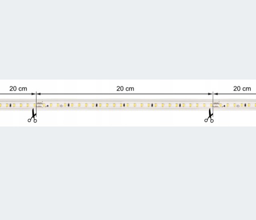 LED PÁS 120LED 12W/1mb IP68 Cold STRONG