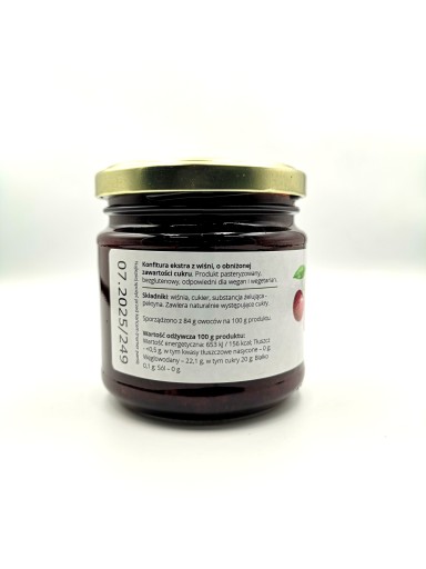 Zielono Mi Cherry džem 220 g, čerešňa, nízky cukor, nízka sladkosť