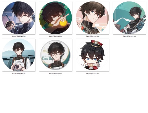 Honkai Star Rail Pins - Dan Heng NA VÝBER