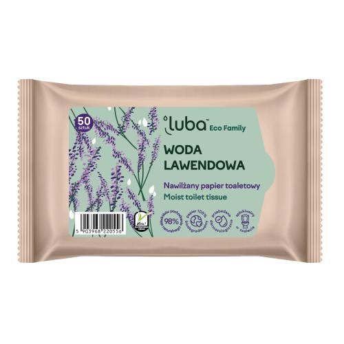 LUBA Vlhčený toaletný papier Levanduľová voda