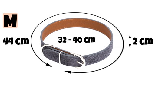 Silný obojok PRE PSA ZDOBENÝ COPÍKMI 32-40cm M