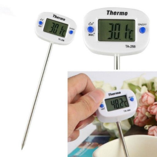 DIGITÁLNY KUCHYNSKÝ TEPLOMER NA MÄSO, VÍNO, LCD SONDA