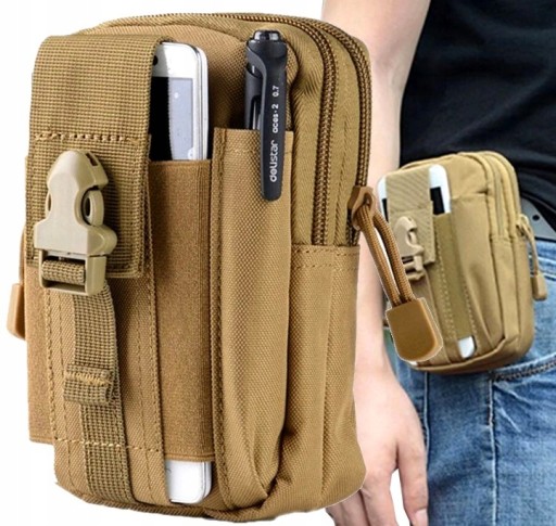 Pánska bedrová taška na doklady, vojenská turistická bedrová taška