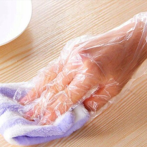 RUKAVICE OCHRANNÉ RUKAVICE LDPE FÓLIE 100 ks.