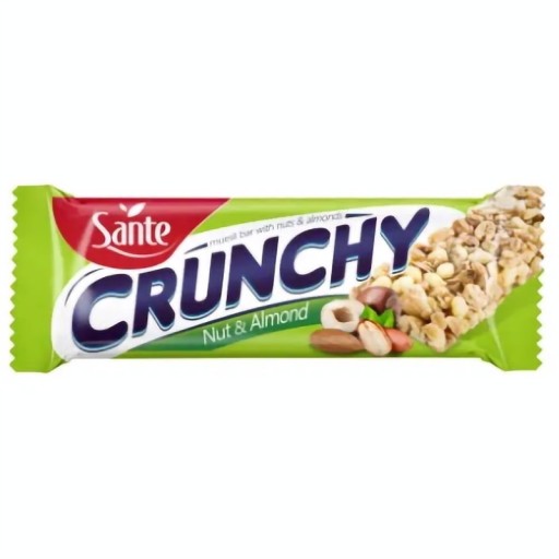 Sante Crunchy cereálna tyčinka 35g Orech Mandle