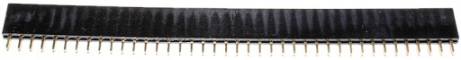 KOLÍKOVÁ ZÁSUVKA GOLDPIN STRIP 1X40 2,54MM 2KS