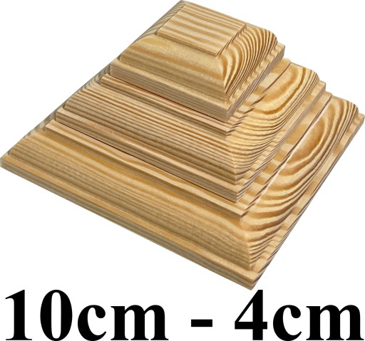 Baldachýny na drevenom stĺpiku Pyramída typ 10cm - 4cm