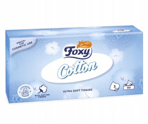 Bavlnené vreckovky Foxy 90 ks